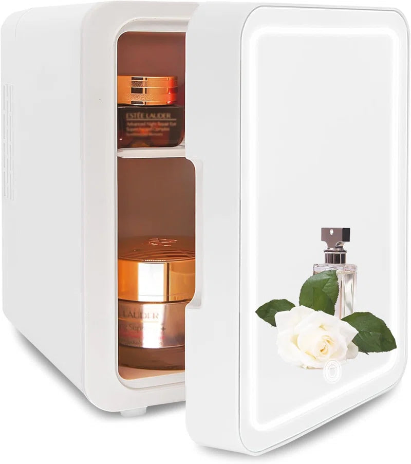 6 Can / 0.14 Cu. Ft. Countertop Mini Fridge for Skincare