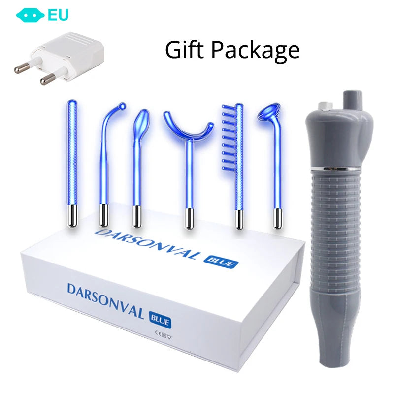 DARSONVAL High Frequency Facial Machine – 6-in-1 Neon+Argon Fusion for Skin & Hair