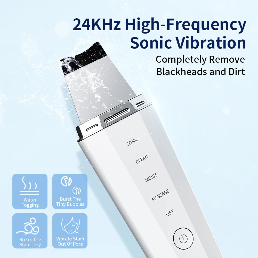 ANLAN Ultrasonic Skin Scrubber – Ion Deep Cleansing & EMS Lifting Device