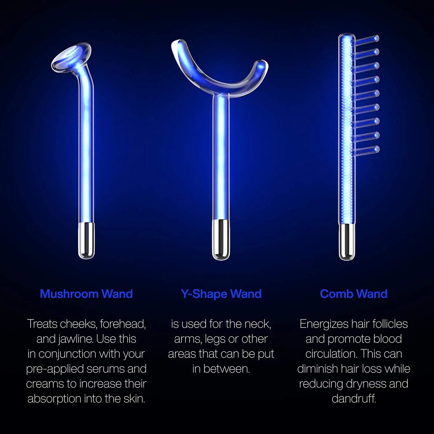 DARSONVAL High Frequency Facial Machine – 6-in-1 Neon+Argon Fusion for Skin & Hair