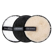 3-Piece Reusable Makeup Remover Pads – Microfiber & Cotton Cleansing Wipes