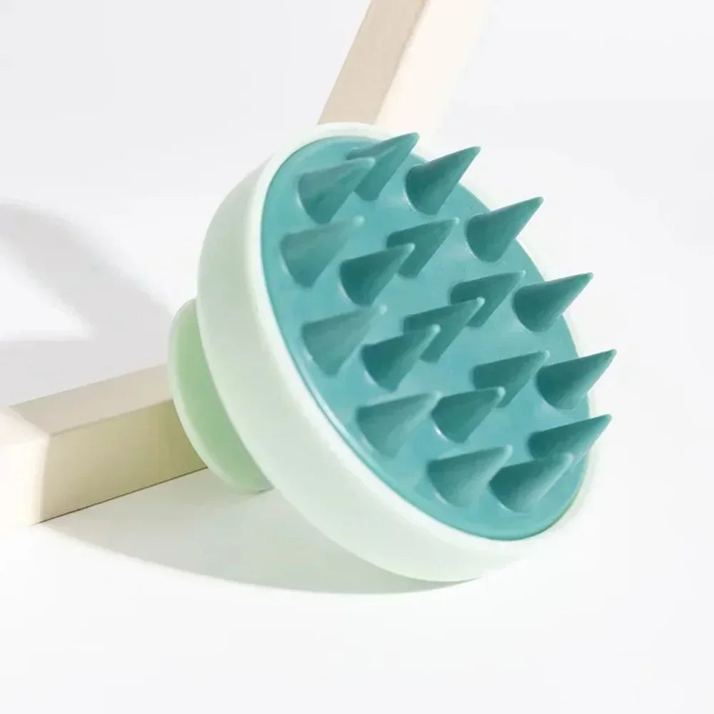 Silicone Shampoo Brush – Scalp Massage Comb for Hair Cleaning & Growth