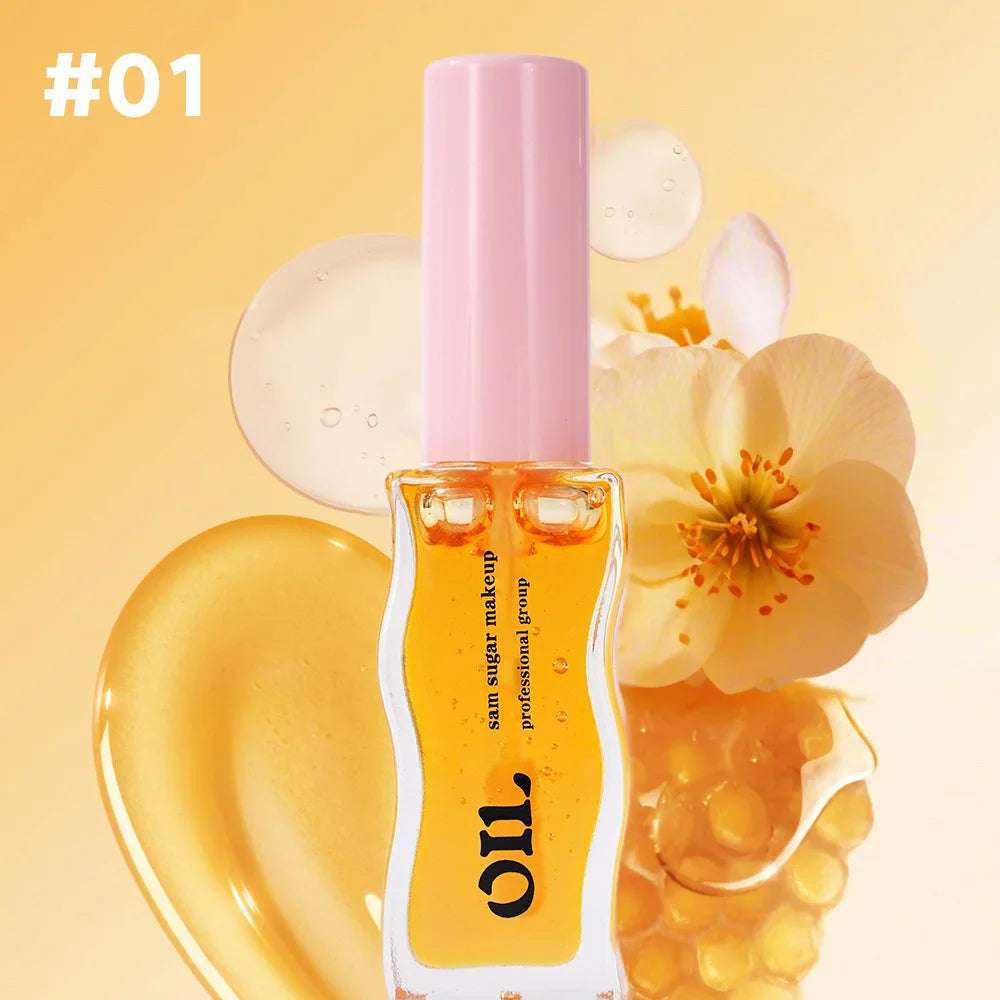 Tinted Plumping Lip Oil – Fruit Infused Hydrating Gloss for Juicy Lips