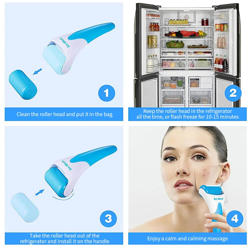 Ice Massager Roller – Face & Body Skin Tightening Tool