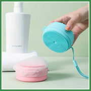 Portable Bath Brush – Silicone Massage & Cleansing Scrubber