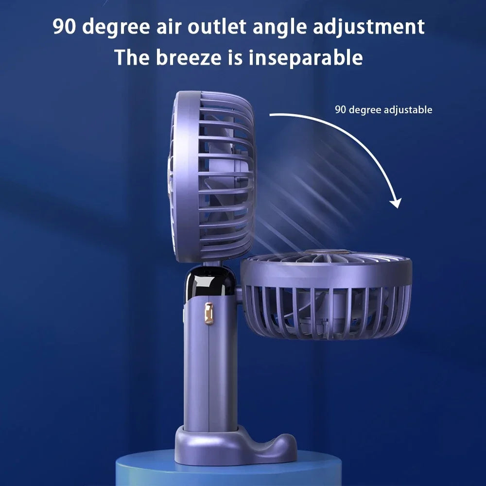 Mini Fan – Portable USB Rechargeable Neck & Desk Fan