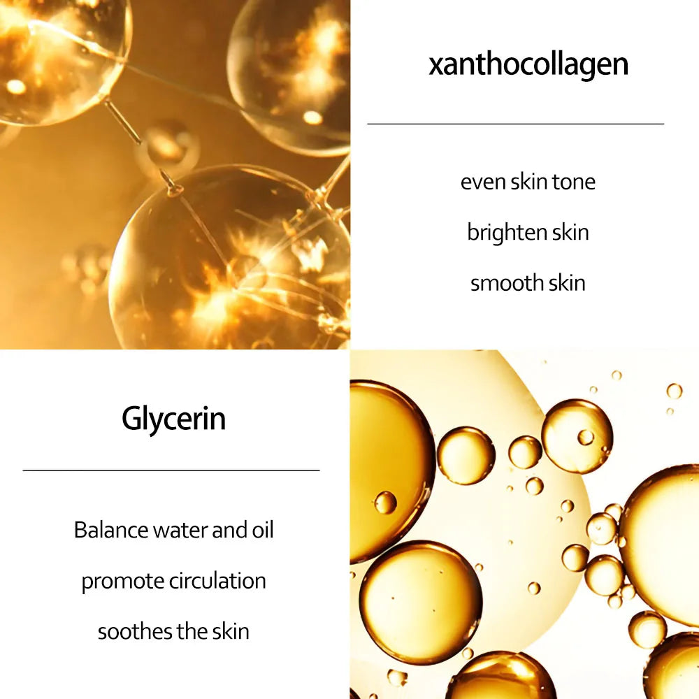 24K Gold Skincare Set – Niacinamide Anti-Aging Serum & Eye Cream