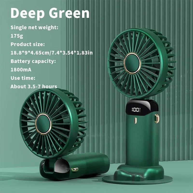 Mini Fan – Portable USB Rechargeable Neck & Desk Fan