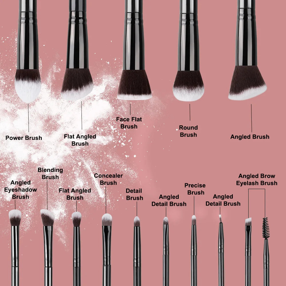 14-Piece Makeup Brush Set – Soft Fluffy Beauty Tools for Flawless Looks