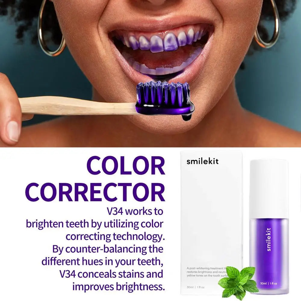 Purple Toothpaste – Instant Whitening & Stain Removal