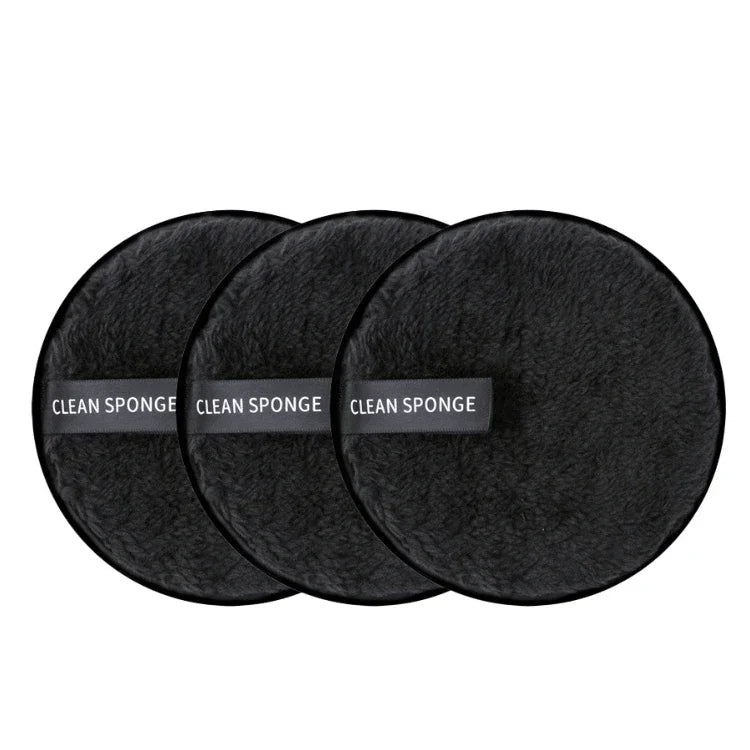 3-Piece Reusable Makeup Remover Pads – Microfiber & Cotton Cleansing Wipes