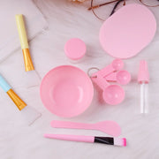11-Piece Pink Mask Bowl Set – DIY Facial Mask Mixing & Beauty Tool Kit
