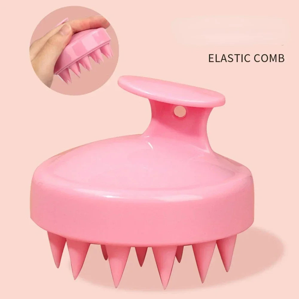 Silicone Shampoo Brush – Scalp Massage Comb for Hair Cleaning & Growth