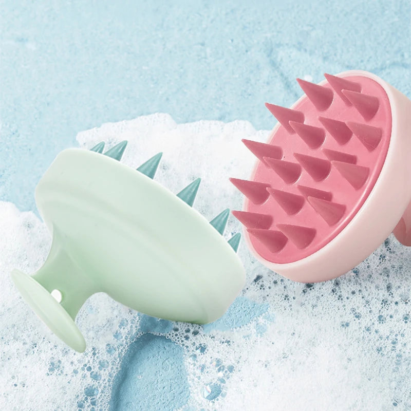 Silicone Shampoo Brush – Scalp Massage Comb for Hair Cleaning & Growth