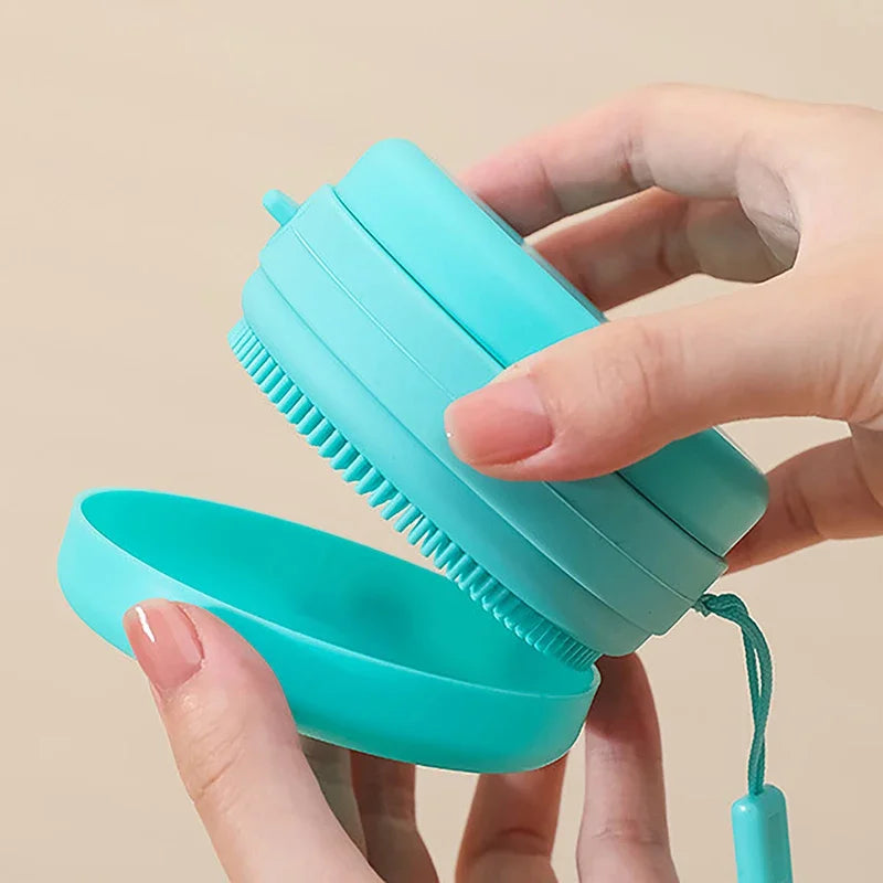 Portable Bath Brush – Silicone Massage & Cleansing Scrubber