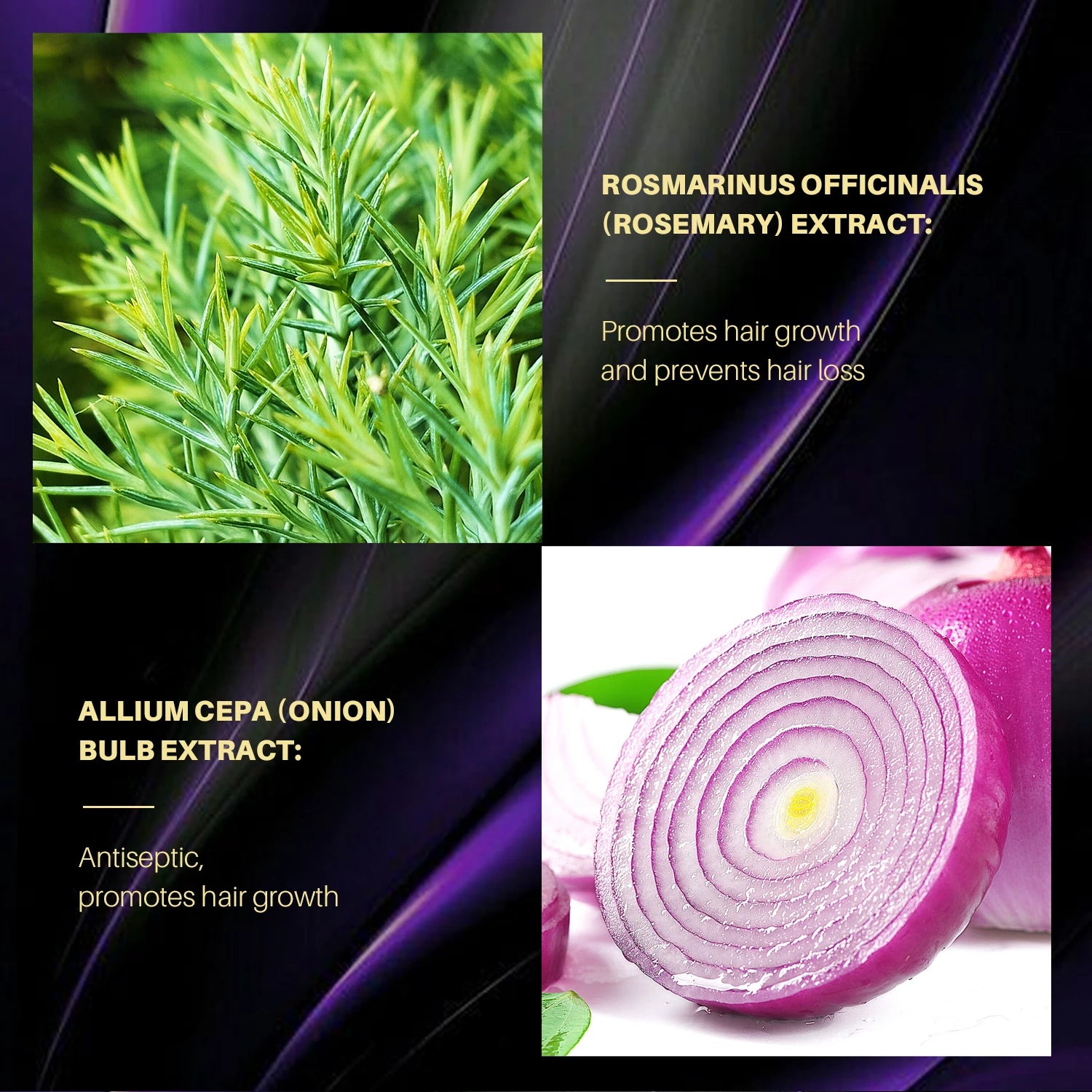 Rosemary Onion Hair Growth Set – Anti-Hair Loss Shampoo & Spray