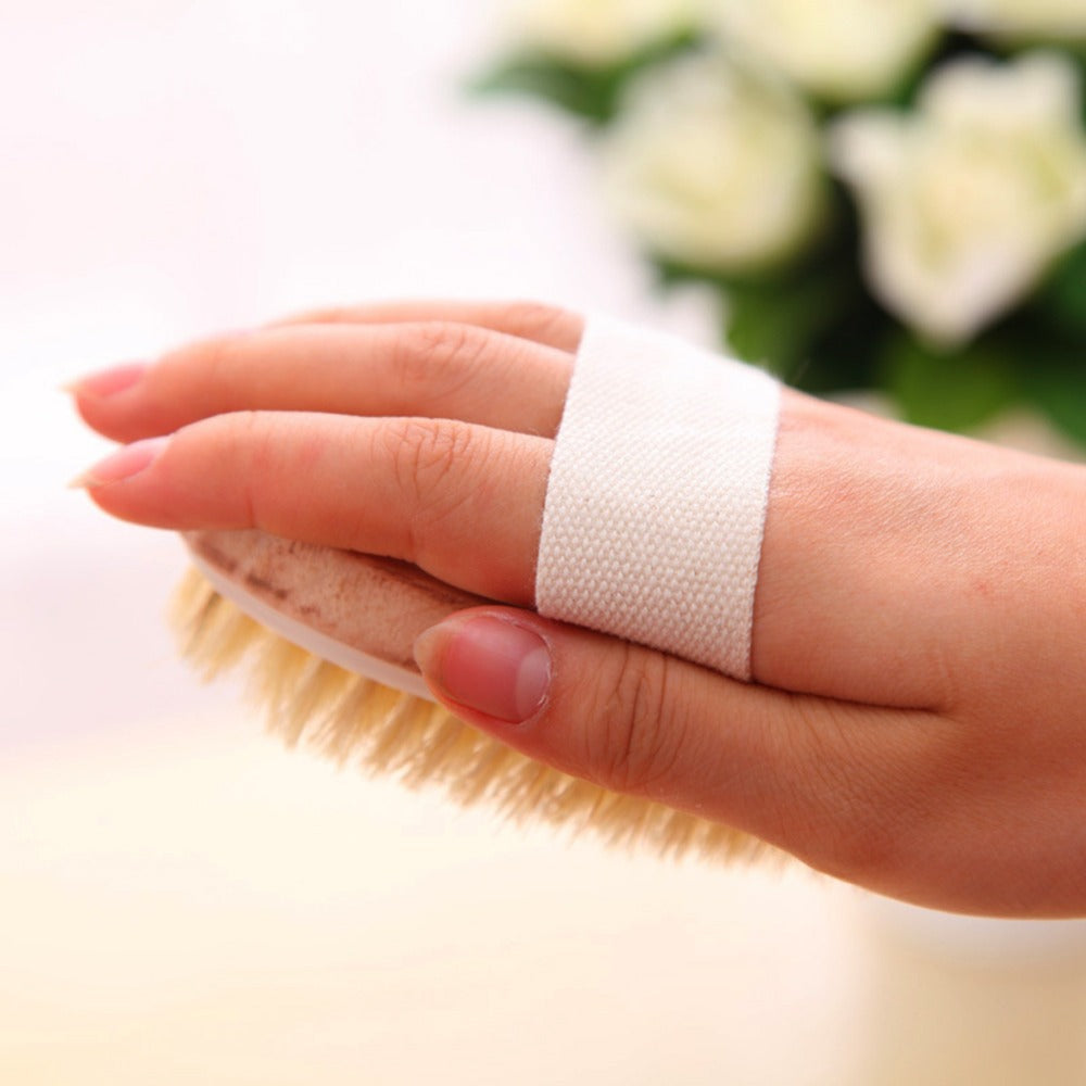 Natural Bath Brush – Long Handle Shower Scrubber for Deep Cleansing