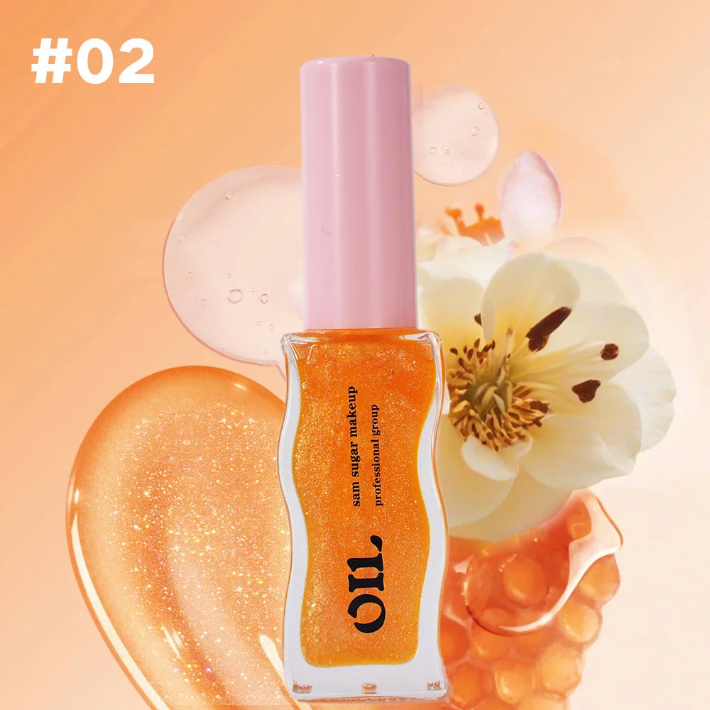 Tinted Plumping Lip Oil – Fruit Infused Hydrating Gloss for Juicy Lips