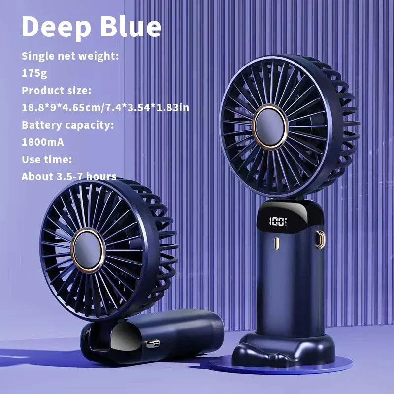 Mini Fan – Portable USB Rechargeable Neck & Desk Fan