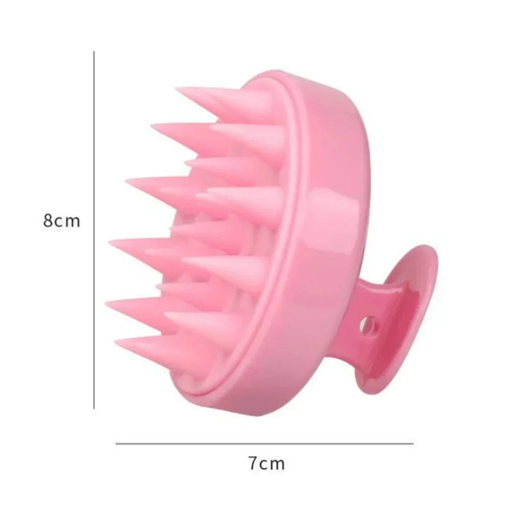 Silicone Shampoo Brush – Scalp Massage Comb for Hair Cleaning & Growth