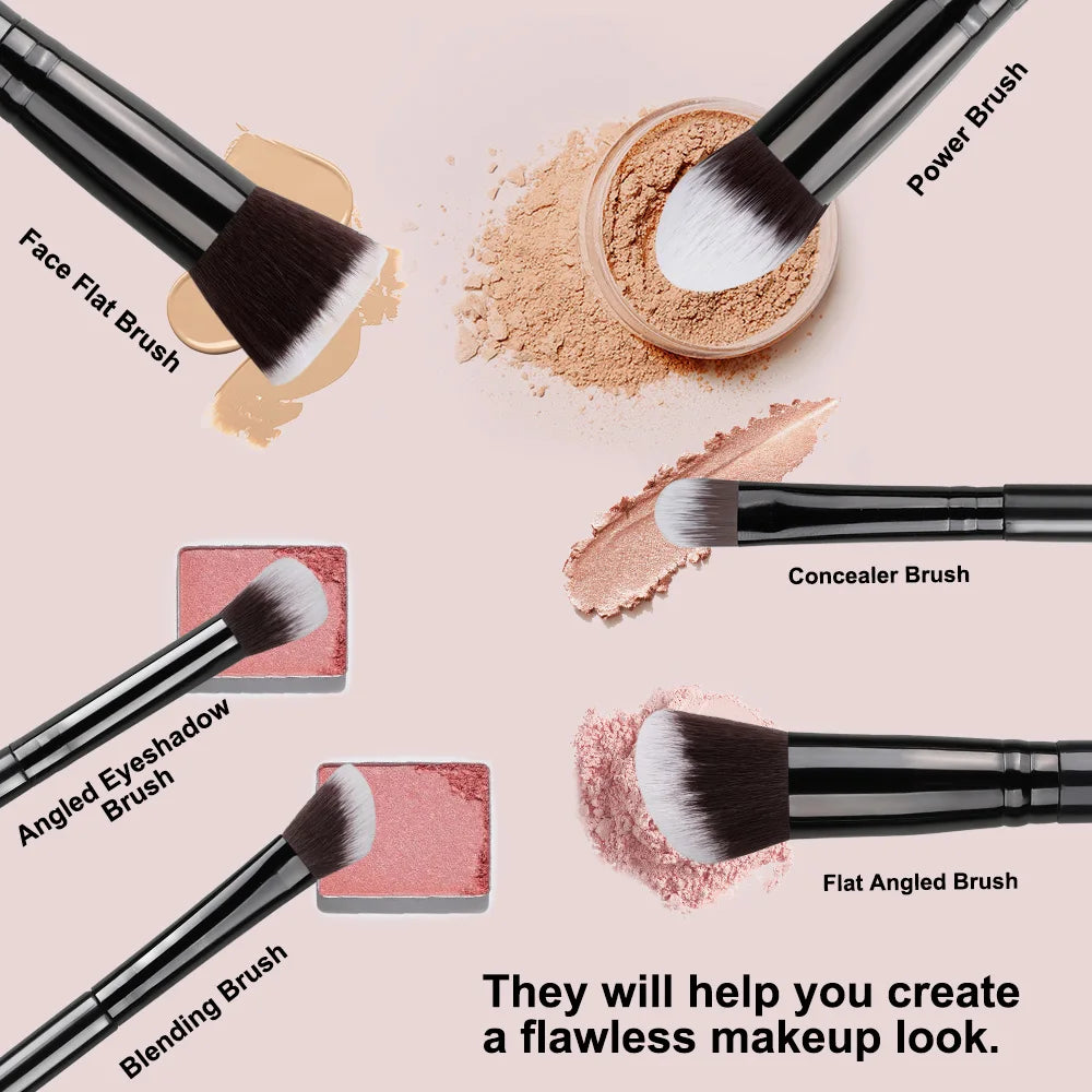 14-Piece Makeup Brush Set – Soft Fluffy Beauty Tools for Flawless Looks