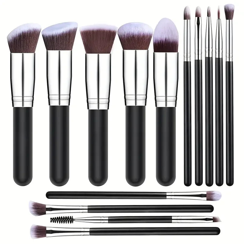 14-Piece Makeup Brush Set – Soft Fluffy Beauty Tools for Flawless Looks